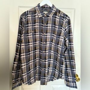 Men’s Dakota & Grizzly Plaid Flannel Shirt M